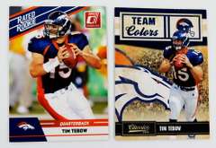 2 Tim Tebow 2010 Panini Rookie Football Cards