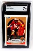 Joe Montana 1990 Football Card, 7NM