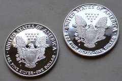 1986 S & 1993 Proof  Silver Eagles W Box And Papers