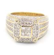 Sparkling Yellow Gold Diamond Ring