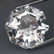 Stunning! 12.82ct diamond white Brazilian Quartz