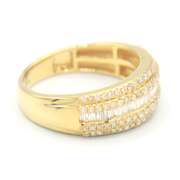 Charming Yellow Gold Diamond Band