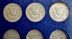Franklin Half Dollar Album 1948-1963 P D S (no 1948-P)