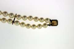 Sterling Silver Double Strands Pearl bracelet