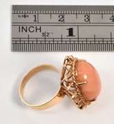 Fashionable Estate Coral Ring