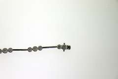 Sterling Silver CZ Stations Bracelet