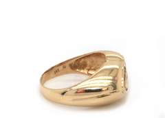 Divine Yellow Gold Amethyst and Citrine Heart Ring