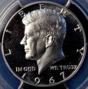 1967 Proof Kennedy Half Dollar PCGS SP67CAM SMS