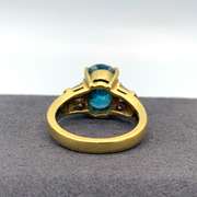 18KT Blue Zircon Ring