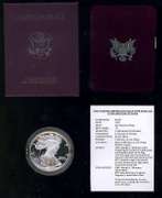 3 Different US Proof Silver Eagles: 1992, 2012, & 2017.