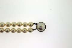 Sterling Silver Double Strands Pearl bracelet