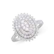 14KT White Gold 1.15ctw Diamond Ring