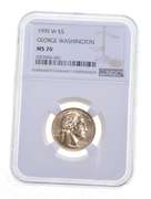 MS70 1999-W $5 George Washington Death Bicentennial Commemorative NGC