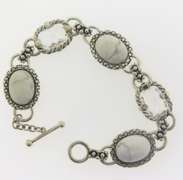Michael Dawkins Howlite & Quartz Toggle Bracelet