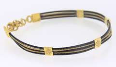 Fancy 21kt elephant Hair Bracelet