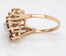 Popular Ruby and Diamond Waterfall Ring
