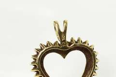 14K Yellow Gold Classic Simple Heart Love Symbol Pendant