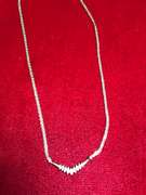 LADIES 14K GOLD AND DIAMOND NECKLACE