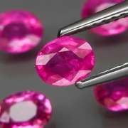 Amazing! 2.43ct hot pink Songean Sapphire set