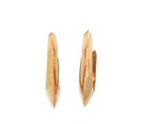 Chic 14kt YG Knife Edge Hoop Earrings