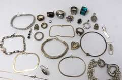 Group Lot of Mixed Sterling Silver Jewelry