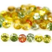 Glittering and bright 6.71ct fancy color Sapphire set