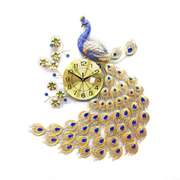 3D Peacock Diamond Wall Clock