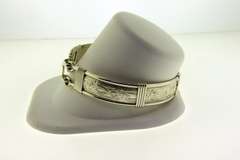 Sterling Silver Flower Texture Bangle