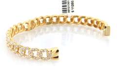 Luxurious 18kt Diamond open Link Bangle Bracelet