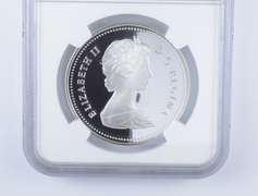 PF70 UCAM 1981 Canada $1 Silver - Trans-Canada Railway - Graded NGC