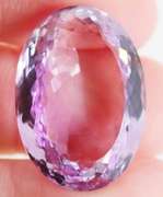 Heavy flashing! 32.84ct Rose de Franc Amethyst
