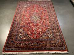 MAGNIFICENT AUTHENTIC KASHAN DESIGN RUG 4.7x7