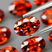Fabulous 4.76ct Mandarin orange Garnet set
