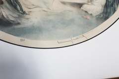 ORIGINAL WATERCOLORING BY LOUIS ICART BLUE ALCOVE 1929. SIGNED  ICART BLUE ALCOVE