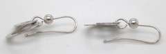 Nice White Gold Double Circle Dangle Earrings