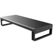 4 USB Ports Aluminum Monitor Riser Riser