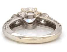PreciousWhite Gold 1.03ctw Diamond Engagement Ring