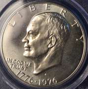 1976-S PCGS MS67 Silver Eisenhower Dollar.