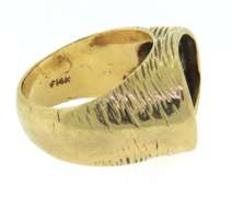 Charming Yellow Gold Nugget Ring