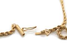 Popular Yellow Gold Rope Chain Necklace