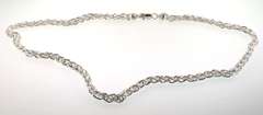 Mesmerizing Sterling Silver Wheat Chain Necklace