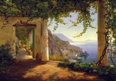 Carl Aagaard View Of Amalfi Coast