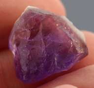 Gorgeous 14.48ct rich violet uncut Amethyst