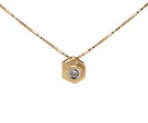 Fabulous Round Bezel Set Diamond Pendant on Chain