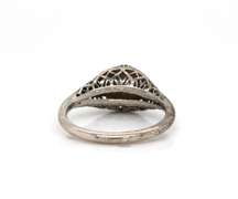 Vintage Style White Gold Diamond Ring