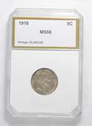 MS66 1916 Indian Head Buffalo Nickel - Graded PCI