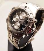 Seiko Men's SNA279 Alarm Chronograph Two Tone Stainless Steel black Dial