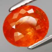 Rich 2.21ct top orange Namibian Garnet