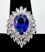 Flashy Gemstone Ring in Sterling