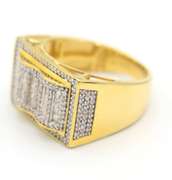 Fantastic Diamond Men's Ring in Yellow Gold